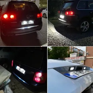2 pezzi luce targa a LED per Cayenne S 02 ~ <span class=keywords><strong>09</strong></span> VW Touareg 02 ~ <span class=keywords><strong>09</strong></span> Tiguan Golf 5 5D Tourning <span class=keywords><strong>Passat</strong></span> B5.5 5D Touring 01-05 - Product Image 6