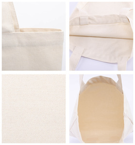 Tas Belanja Kanvas Grosir 3 Warna Siap Pakai Promosi Kustom Tas Hadiah Iklan Ramah Lingkungan Alami Tas Selempang Reusable - Product Image 4
