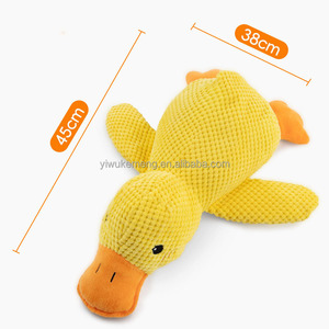 Juguete Masticable para Perros con Forma de Pato de Dibujos Animados, Divertido y Económico, Juguete de Peluche Suave en 3 Tamaños con Papel Crepé Resistente a Mordidas para Perros Grandes - Product Image 5