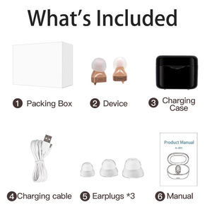 Invisible dans le canal Appareils auditifs 16 canaux Chine Appareils numériques Auditifs <span class=keywords><strong>Intra</strong></span>-auriculaires - Product Image 6