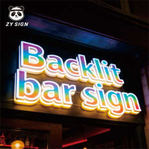Custom Led 3D Business Shop logo <strong>Bar</strong> <strong>Sign</strong> Personalized Outdoor Signage Programmable Rgb Letters Dynamic Neon Light Illuminated - Product Image 1
