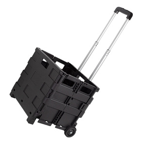 Carrello della spesa pieghevole portatile carrello del carrello della spesa pieghevole in plastica del supermercato <span class=keywords><strong>con</strong></span> <span class=keywords><strong>ruote</strong></span> - Product Image 6