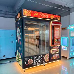 Distributeur automatique intelligent de pizzas entièrement automatisé, compatible SDK, fonctionne avec pièces/billets/cartes de crédit, multilingue, sans personnel, 69 pièces, 55 pouces - Product Image 1