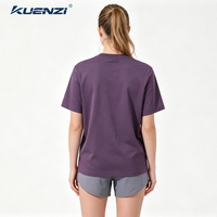 T-shirt pour femme Kuenzi à manches courtes, sensation de fraîcheur, 11% polyester, 87% coton, 2% élasthanne, tissu 240GSM, poids lourd