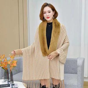 <span class=keywords><strong>Poncho</strong></span> en fausse fourrure <span class=keywords><strong>de</strong></span> vison pour femme, élégant, automne - Product Image 4