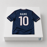 Maillots de football pour hommes en polyester respirant et à séchage rapide de haute qualité, jersey surdimensionné personnalisé, tendance streetwear, été