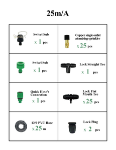 Ngoài trời <span class=keywords><strong>Atomizer</strong></span> phun sương vòi phun nước Mist <span class=keywords><strong>Kits</strong></span> Set Patio làm mát phun sương Bộ dụng cụ hệ thống - Product Image 6