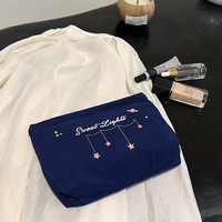 Nouvelle arrivée 2026 : Trousse de maquillage portable à paillettes brillantes, pochette de rangement pour produits de soin et cosmétiques pour femmes, zippée et élégante