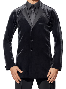 Costume décontracté en velours de haute qualité sur mesure, vêtements de scène de salle de bal, vêtements de soirée, veste de danse lisse pour <span class=keywords><strong>homme</strong></span> - Product Image 5