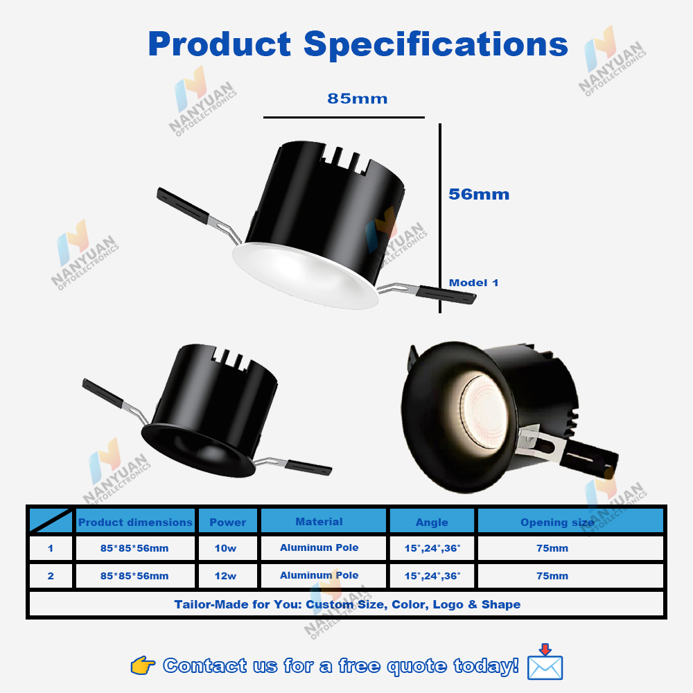 Curved spotlight