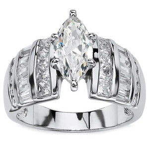 Anello dal Design a Forma di Marquise, Elegante Anello da Dito per Donne - Product Image 1