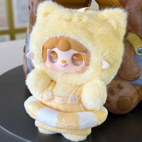 Authentique figurine Yooki Oxygen Kitty de la série Summer Party, en peluche, en boîte surprise, avec support de sac