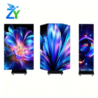 Écran d'affichage LED intérieur P2.5 haute luminosité 4K, signalisation numérique GOB, portable, contrôle par application WiFi, affichage publicitaire