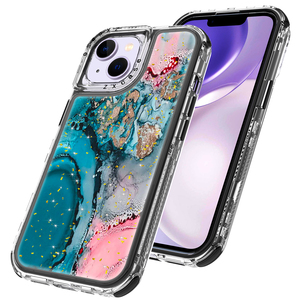 Coque de téléphone série peinture marbre coloré pour <span class=keywords><strong>iPhone</strong></span> 16 Pro Max 15 Pro Max 15plus 14pro 14promax 13 Plus couverture; disponible gratuitement - Product Image 2