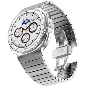 Premium Titanium Alloy Watch Band for Samsung Galaxy Watch 8 44 40mm No <b>Gaps</b> Bamboo Joint Stainless Steel Strap Butterfly Clasp - Product Image 6