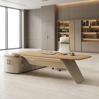Bureau de direction moderne, table de luxe pour manager, poste de travail exécutif pour bureau de direction