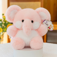 Boneka Gajah Kecil Lucu Berkualitas Tinggi, Super Lembut, Isi Kapas PP, Dapat Dicuci, Hadiah Hari Valentine