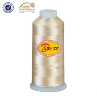 Haute qualité 100% rayonne teint 150G Polyester 250D 150D 120D rouge doré Viscose fil à broder pour la couture et le Crochet