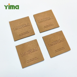 फैशन कस्टम रंगीन वेगन नकली चमड़े के गले के लिए निजी लेबल लोगो धातु चमड़े के लेबल पैच के लिए निजी लेबल लोगो - Product Image 4