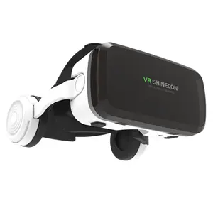 VR Shinecon 4K HD الشخصية العملاقة شاشة سينما مع 3d ايفي ستيريو الصوت سماعات VR سماعة نظارات الواقع الافتراضي