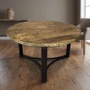 Antique Industrial & Vintage <b>Iron</b> Metal Eco-Friendly Durable Coffee <b>Table</b> for Home Living Room Hall or Apartment Use - Product Image 2