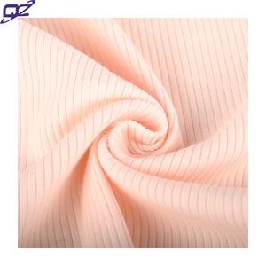 <span class=keywords><strong>Couleur</strong></span> unie, tissu extensible dans les 4 sens, doux au toucher, à prix compétitif, 4x2, tissu en coton spandex côtelé pour vêtements, hauts pour femmes - Product Image 4