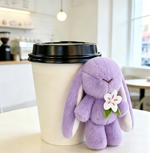 Mini Oso de Peluche para Taza <span class=keywords><strong>MARZO</strong></span>, Peluche de Algodón Súper Suave, Bordado con Barnizado UV, para Taza de Café - Product Image 4