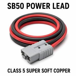 Câble de connexion de batterie 6AWG en cuivre pur, 600V, avec fiche de style SB50 et pinces crocodiles, faisceau de câblage PVC 16mm² pour applications multiples - Product Image 5