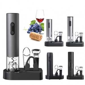 Ensemble d'accessoires pour le vin de haute qualité Tire-bouchon électrique automatique professionnel Ouvre-bouteille de vin Coffret cadeau - Product Image 1