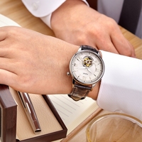Reloj de Pulsera de Acero Inoxidable Miyota 82S0 de Primera Calidad con Logotipo Personalizado de Fábrica OEM ODM, Relojes Mecánicos Automáticos de Lujo para Hombre