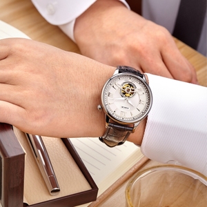 Montre-bracelet de luxe pour homme, squelette automatique mécanique, en acier inoxydable, avec logo personnalisé, mouvement Miyota 82S0, fabrication OEM ODM - Product Image 5