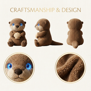 Jouet en peluche Otter IA interactif pour la <span class=keywords><strong>maternelle</strong></span>, avec fonction de questions et réponses, animal parlant intelligent, jouet éducatif STEM pour l'éveil cognitif, vente en gros OEM - Product Image 5