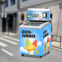 Distributeur automatique intelligent avec écran tactile, surveillance à distance, paiement sans argent liquide, distributeur automatique de nourriture congelée et de crème glacée