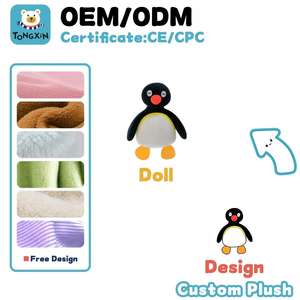 Peluche personnalisée sur mesure en forme de pingouin, jouet en peluche personnalisé, animaux en peluche sur mesure, mascotte de <span class=keywords><strong>club</strong></span> animale anime personnalisée, CPC OEM - Product Image 1