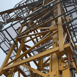 China Famous Hot Sale Max Lifting Loads 12 Ton Flat Head <b>Tower</b> <b>Crane</b> Foundation Building Construction Agricultural - Product Image 2
