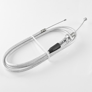 Cable de Acelerador Qiangye Universal para Motocicletas de 50CC-250CC, Cable de Modificación Plateado con Control de Giro - Product Image 1