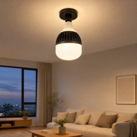 Ampoule LED E27 Haute Puissance 6500K 4000 Lumens Colonne en Aluminium Éclairage d'Entrepôt Économe en Énergie