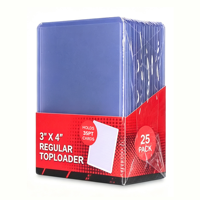 Protège-cartes rigides transparents 3x4 pouces pour cartes à collectionner, pochettes de protection pour cartes 35pt