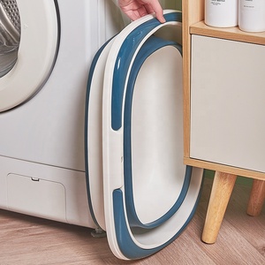 Panier à linge pliable en plastique PP pour la salle de bain et la <span class=keywords><strong>buanderie</strong></span>, tailles petites/grandes, <span class=keywords><strong>rangement</strong></span> pour vêtements sales - Product Image 6