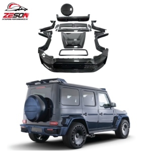 Kit carrosserie en fibre de carbone sèche de haute qualité pour <span class=keywords><strong>Mercedes</strong></span> Benz Nouvelle <span class=keywords><strong>Classe</strong></span> G W465 G500 G63 Mise à niveau Style <span class=keywords><strong>B</strong></span> Pare-chocs avant Pare-chocs arrière Capot - Product Image 1