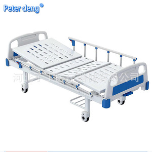 Lit médicalisé manuel Peter Deng en acier inoxydable blanc pour usage domestique et soins aux personnes âgées - Product Image 2