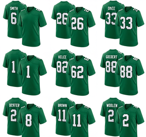 Maillot de football américain 7V7 personnalisé brodé en 3D et sublimé, manches courtes, col en V, en polyester, pour équipe adulte, maillot de soutien pour match - Product Image 1