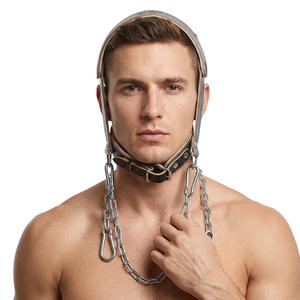 Saar Industries Wholesale Heavy Duty Adjustable Anti-Slip Comfortable Durable Leather Weightlifting Workout Head Equipment - Product Image 1