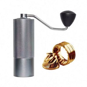 Al-Alloy Body 420 Stainless Steel Burr CNC Core Homeuse Espresso <b>Mini</b> Hand Mill Portable Manual Coffee <b>Grinder</b> Wood Handle - Product Image 6