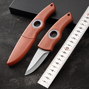 Bearing Rotating Knife Stainless Steel 7cm Blade Compact Design Outdoor Survival Fruit Knife Portable Picnic Tool - Product Image 2