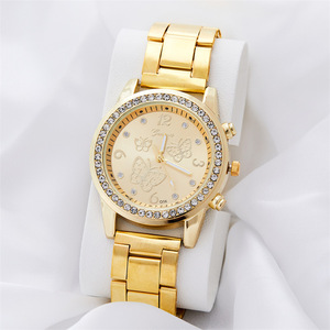 Reloj de Pulsera de Acero con Incrustaciones de Diamantes para Hombre, Estilo Ejecutivo, Variados Modelos de la Serie Oro, Relojes de Cuarzo - Product Image 5