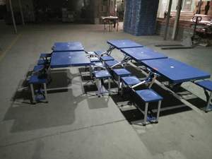 Tables et chaises pliantes d'extérieur Valise <span class=keywords><strong>pliante</strong></span> compacte portable <span class=keywords><strong>Table</strong></span> de pique-nique <span class=keywords><strong>pliante</strong></span> en plastique portable Ensemble de camping avec esprit - Product Image 5