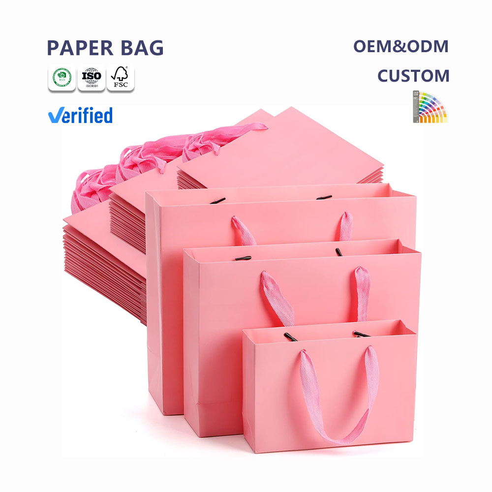 Modern Eco-Friendly Paper Bags for Business & Shopping-Customizable Professional Retail Packaging