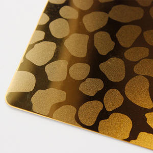 Çelik levha ayna rengi dekoratif Panel Metal duvar paneli için kazınmış paslanmaz paslanmaz çelik dekoratif levha - Product Image 6