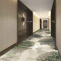 Tapis mural en nylon tissé personnalisé pour hôtel, motif moderne de luxe, écologique, antidérapant, imprimé et tufté